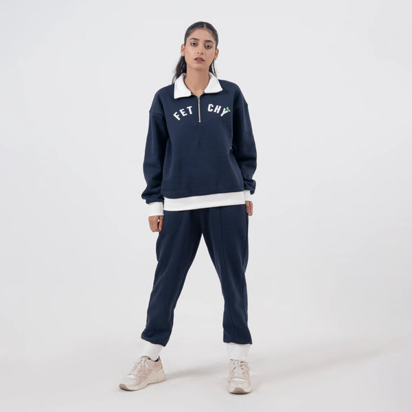 Straight Fit Winter Co-ord Set | Minimal Fleece Tracksuit