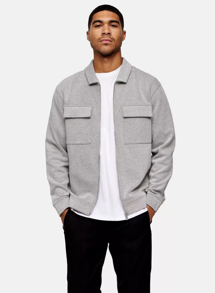 Structured Winter Jacket Double Pocket Winter Jacket – Structured Warm Outerwear | Fetchy